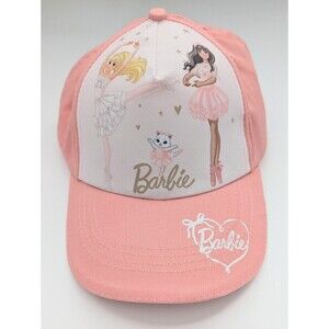NWT Barbie Kids (Age 3+) Peach Colored Adjustable Ballerina Baseball Cap/Sunhat